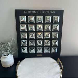 Hearth & Hand Dark Wooden Farmhouse Christmas Countdown Advent Candy Calendar